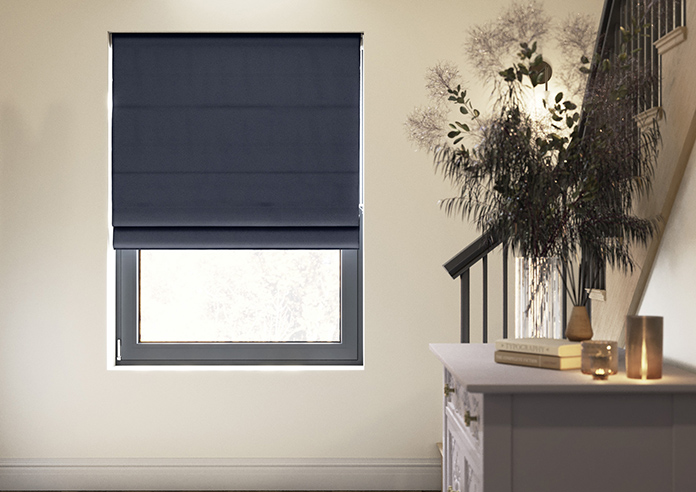 Norleigh, Indigo - Twist&Fit Roman Blind - Image 3